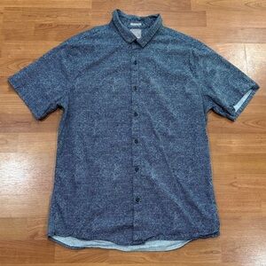 A-Frame Short Sleeve Patterned Button Downn